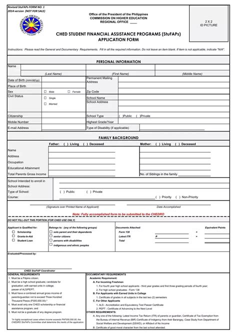 Online Application for CHED .